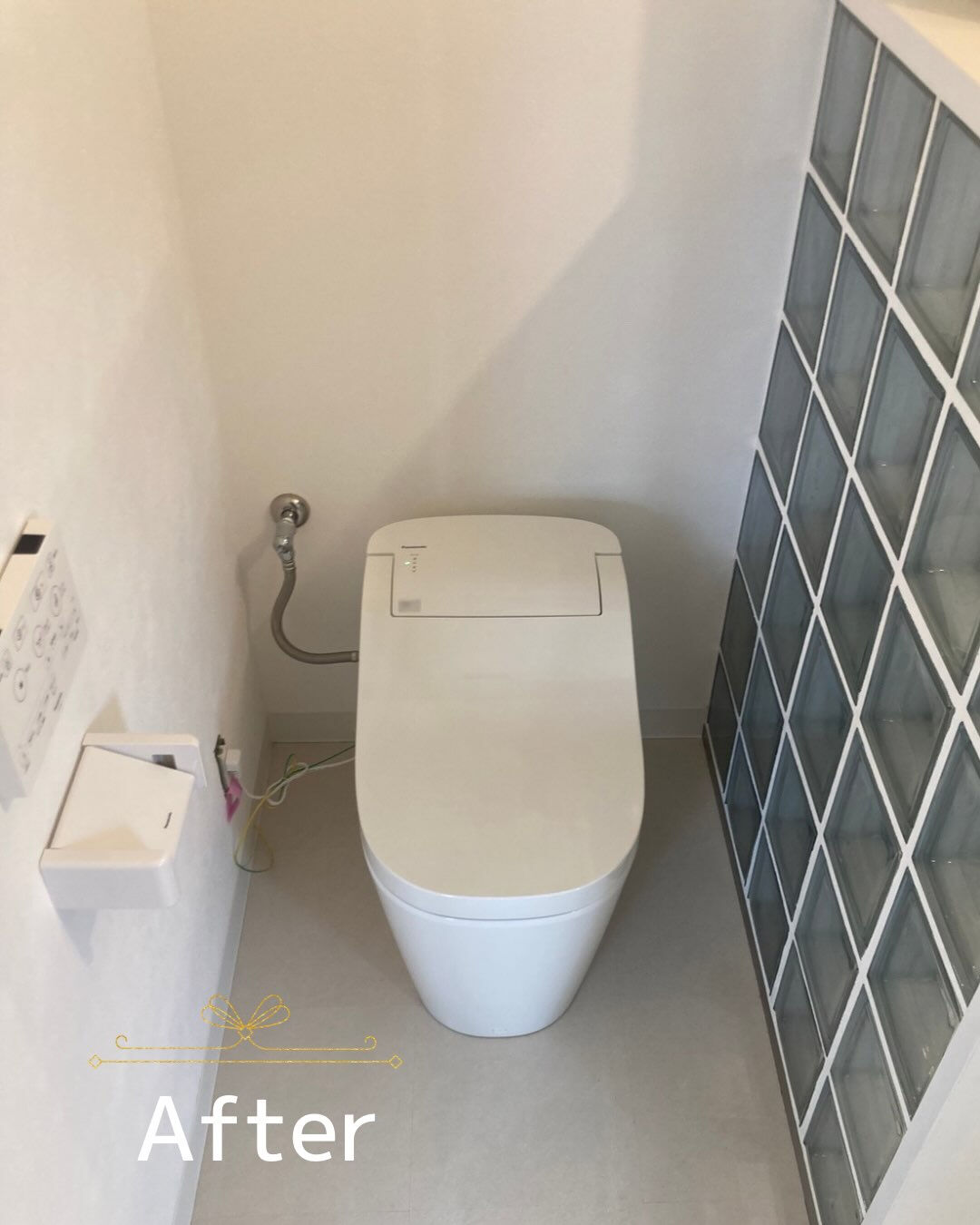 トイレ空間を明るくリニューアル✨